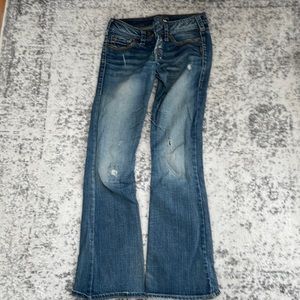 Silver brand jeans, low rise, bell bottom